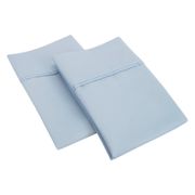 Boswell 1200 Thread Count Cotton Blend Pillowcase - Set of 2, Standard, Light Blue
