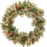 Dunhill Fir Wreath with 50 Clear Lights - 30"