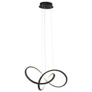 Knotted LED Dimmable Chandelier - Black