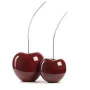 Red Wine Cherry Sculpture - Set of 2