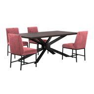 Pirate and Napoli 5-Piece Modern Dining Set - Pink