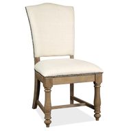 Aberdeen Upholstered Side Chair - Set of 2, Weathered Driftwood