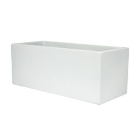 Belmont Rectangle Planter Box - 12" x 36", White