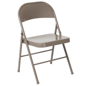 HERCULES Series Double Braced Metal Folding Chair - Gray