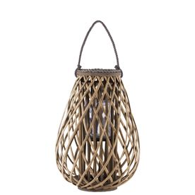 Bamboo Bellied Lantern - Brown