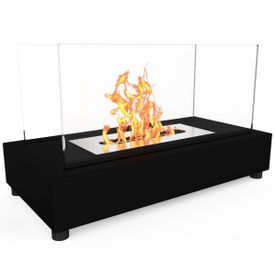 Avon Tabletop Portable Bio Ethanol Fireplace - Black