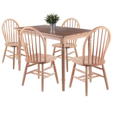Ravenna 5-Piece Dining Table Set with Windsor Chairs