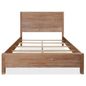 Montauk Distressed Solid Wood Panel Bed - Queen, Driftwood