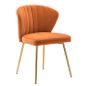 Daulton 20'' Velvet Side Chair - Orange